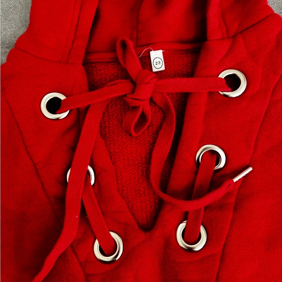 Good American Vibrant Red Fleece - Picture 6 of 7